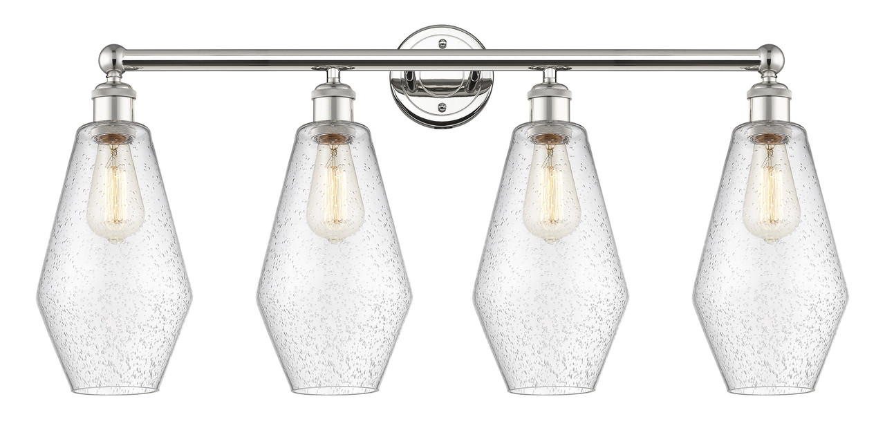 INNOVATIONS 616-4W-PN-G654-7 Cindyrella 4 34 inch Bath Vanity Light Polished Nickel