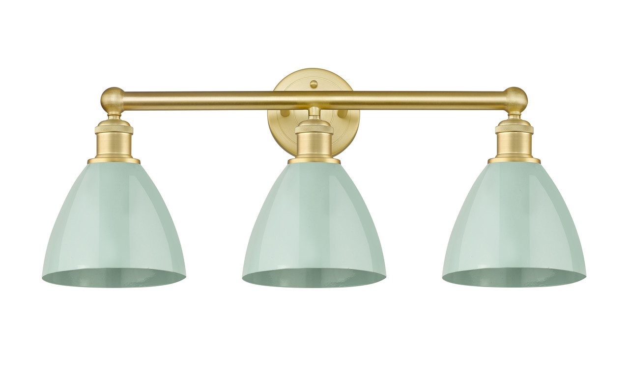 INNOVATIONS 616-3W-SG-MBD-75-SF Edison 3 25.5 inch Bath Vanity Light Satin Gold