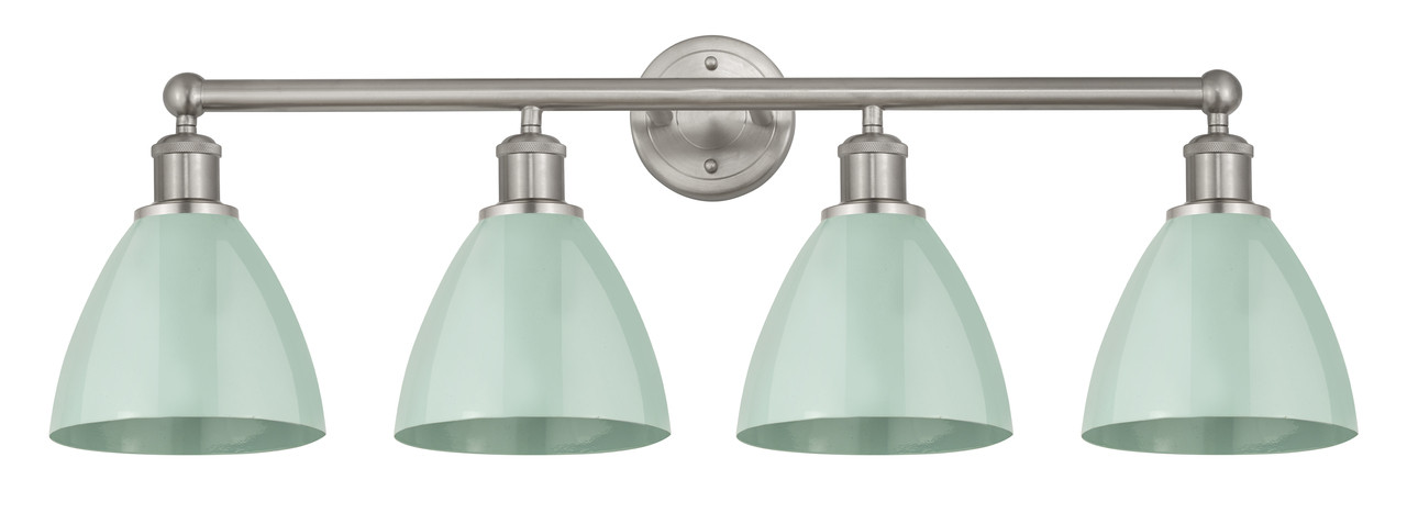 INNOVATIONS 616-4W-SN-MBD-75-SF Edison 4 34.5 inch Bath Vanity Light Satin Nickel