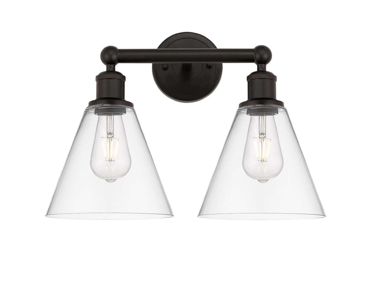 INNOVATIONS 616-2W-OB-GBC-82 Berkshire 2 17 inch Bath Vanity Light Oil Rubbed Bronze