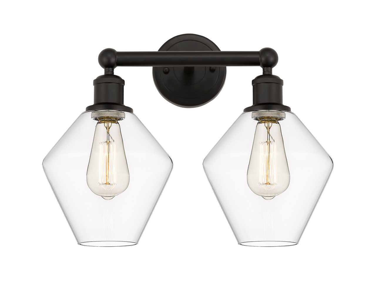 INNOVATIONS 616-2W-OB-G652-8 Cindyrella 2 17 inch Bath Vanity Light Oil Rubbed Bronze