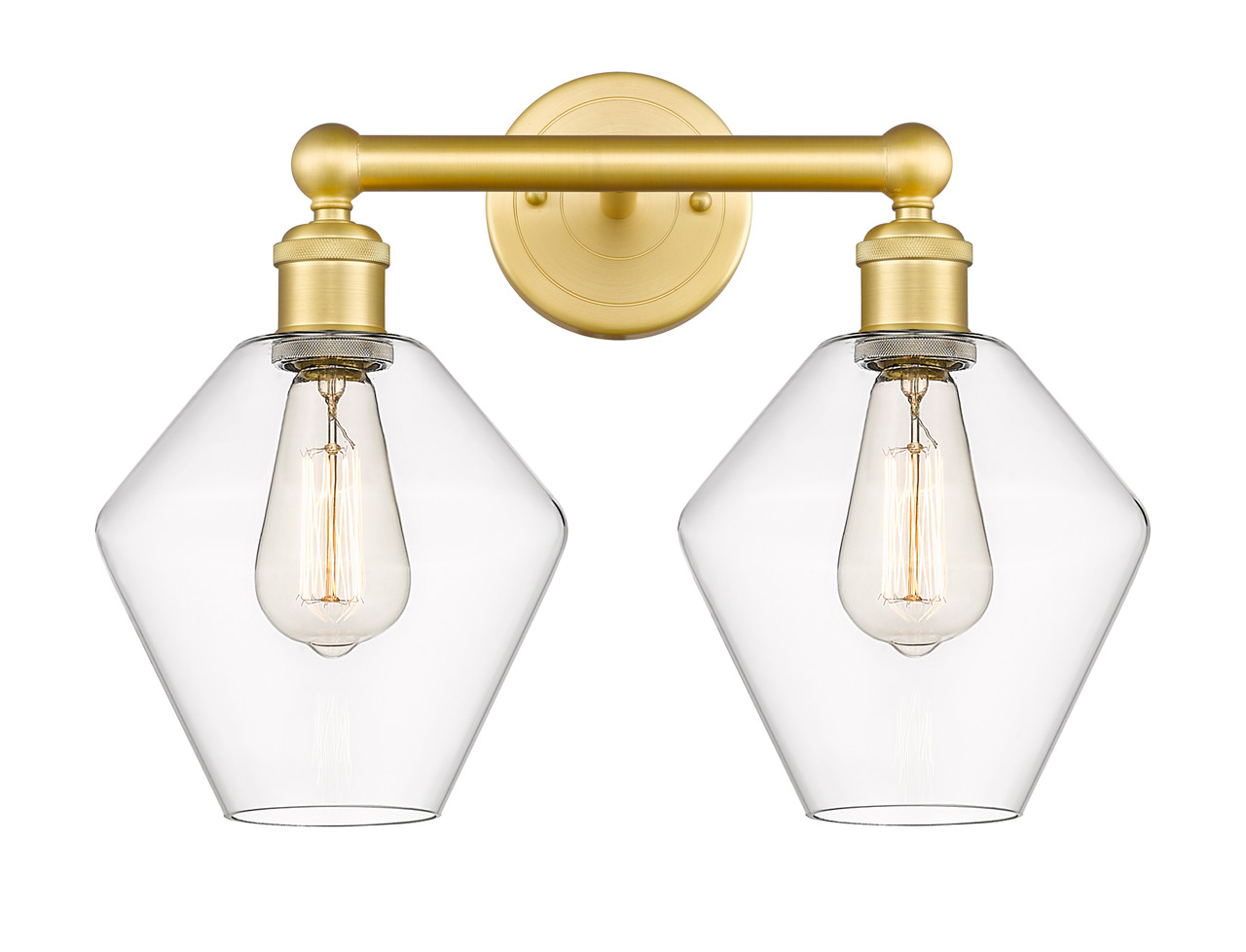 INNOVATIONS 616-2W-SG-G652-8 Cindyrella 2 17 inch Bath Vanity Light Satin Gold