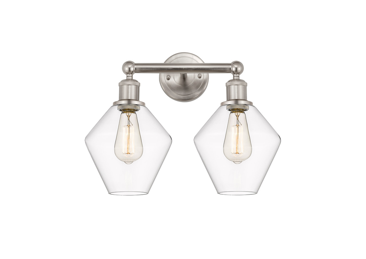 INNOVATIONS 616-2W-SN-G652-8 Cindyrella 2 17 inch Bath Vanity Light Satin Nickel