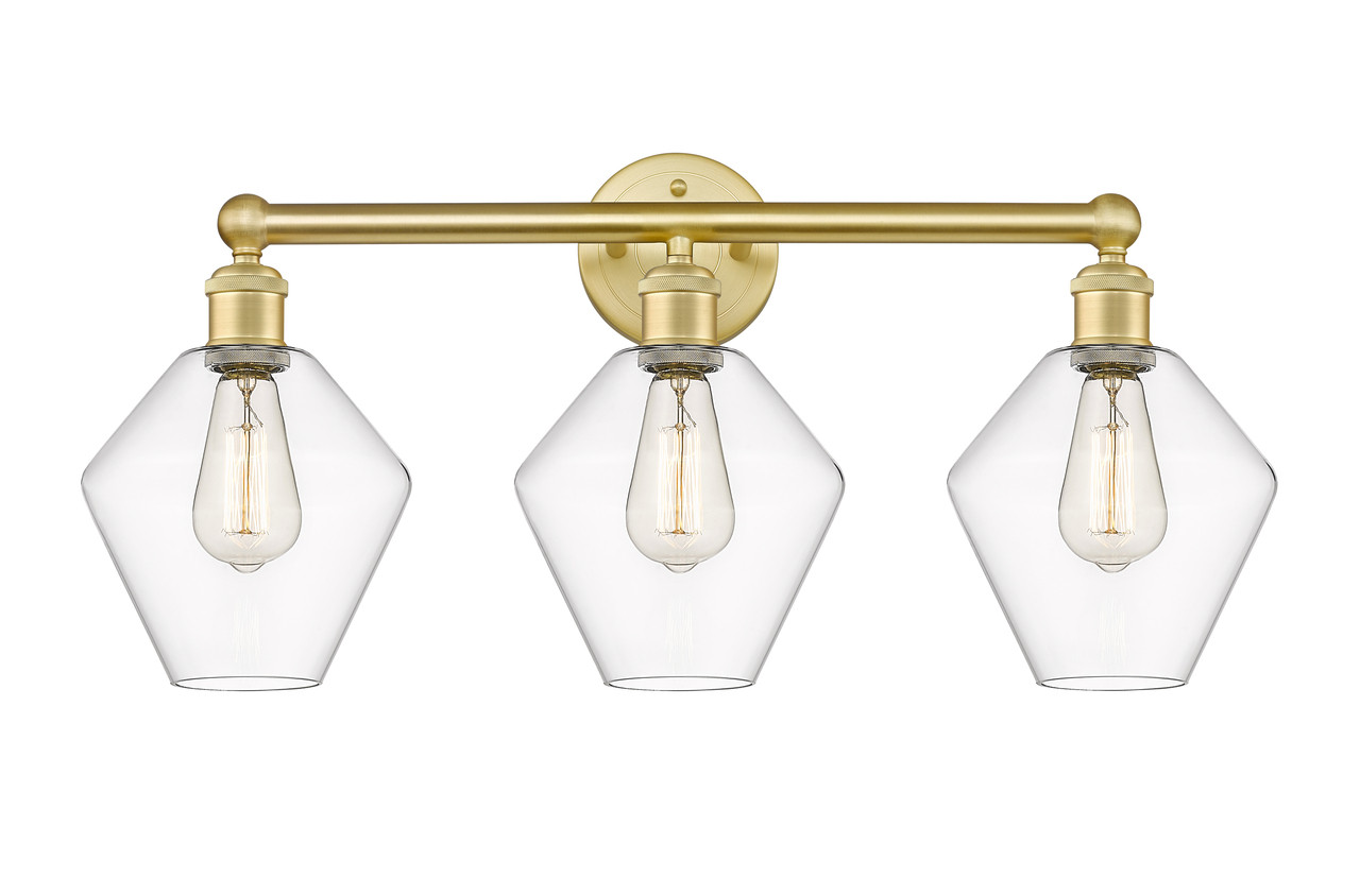 INNOVATIONS 616-3W-SG-G652-8 Cindyrella 3 26 inch Bath Vanity Light Satin Gold