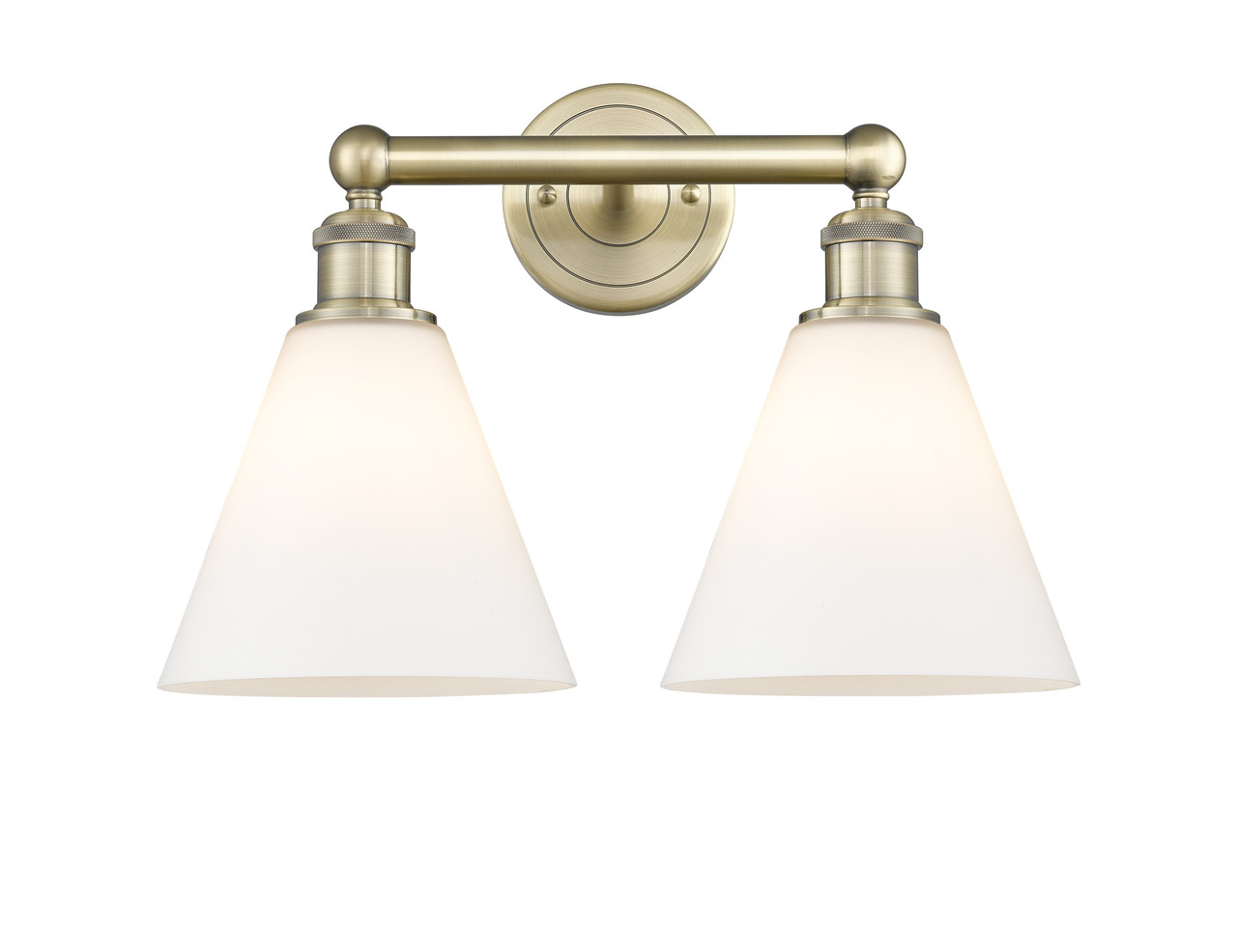 INNOVATIONS 616-2W-AB-GBC-81 Berkshire 2 17 inch Bath Vanity Light Antique Brass