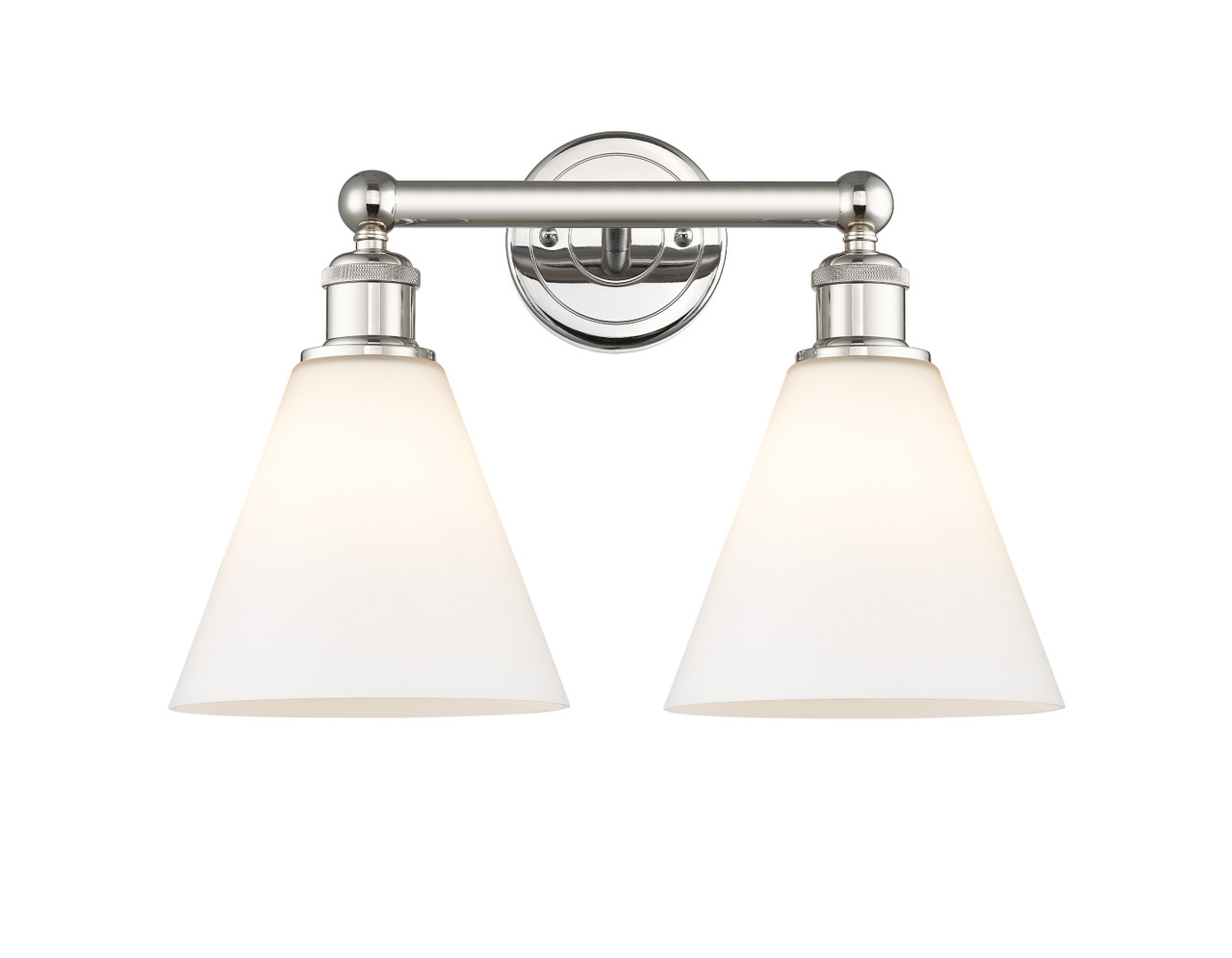 INNOVATIONS 616-2W-PN-GBC-81 Berkshire 2 17 inch Bath Vanity Light Polished Nickel