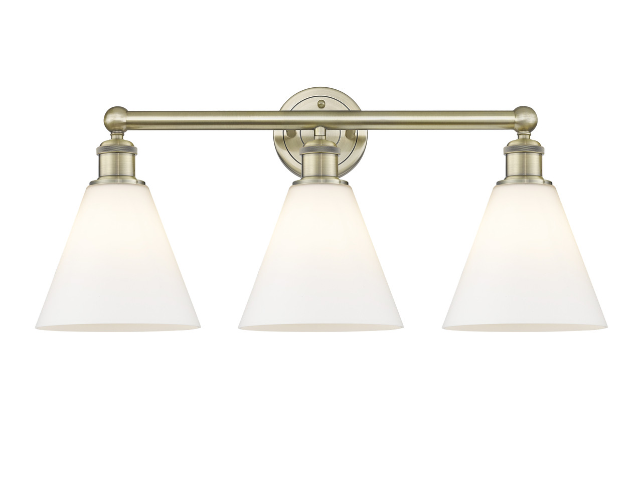 INNOVATIONS 616-3W-AB-GBC-81 Berkshire 3 26 inch Bath Vanity Light Antique Brass