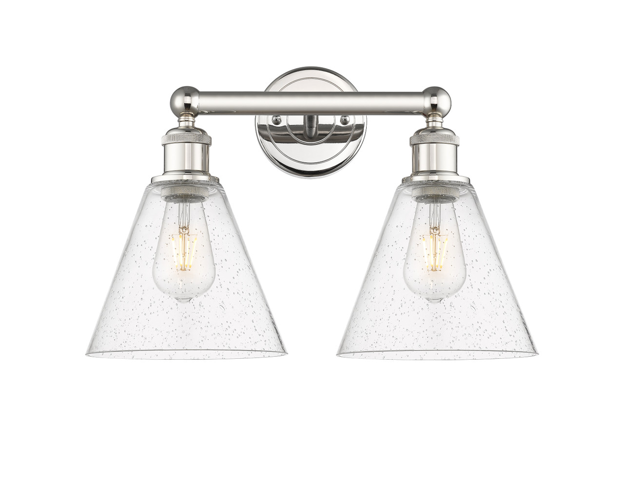 INNOVATIONS 616-2W-PN-GBC-84 Berkshire 2 17 inch Bath Vanity Light Polished Nickel