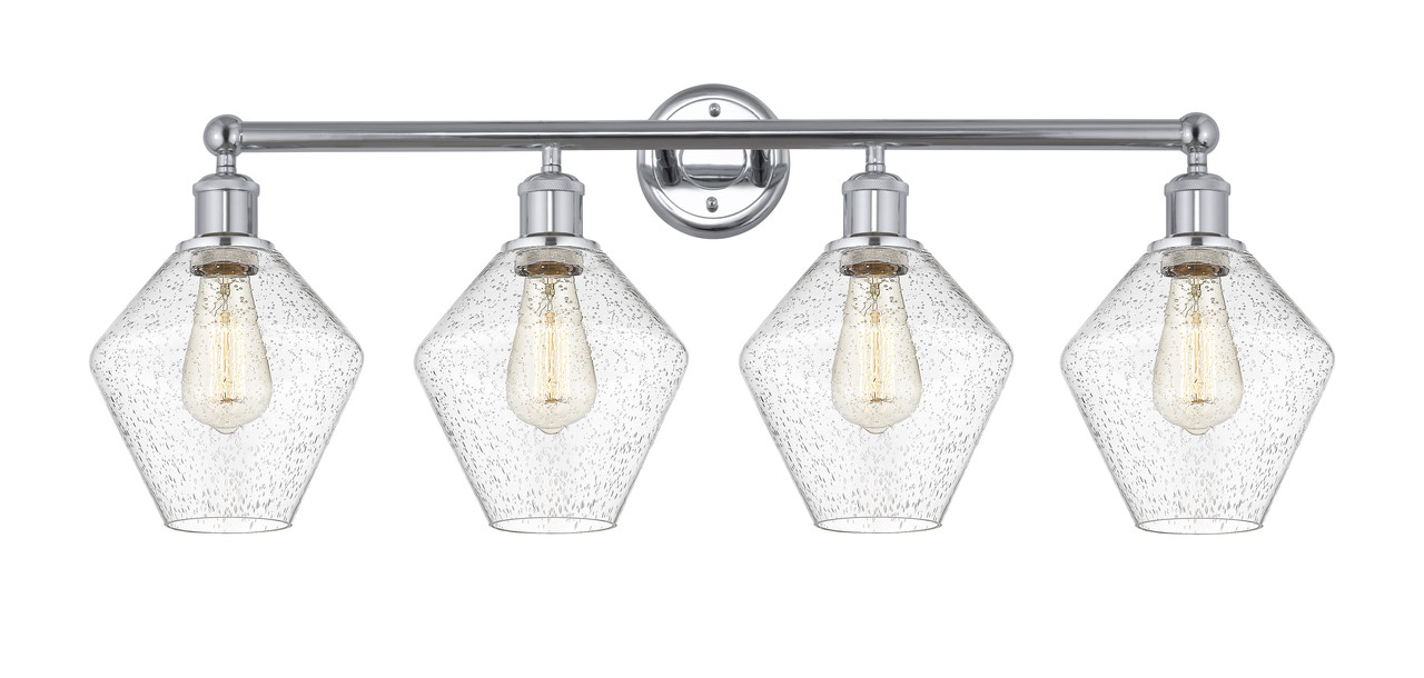 INNOVATIONS 616-4W-PC-G654-8 Cindyrella 4 35 inch Bath Vanity Light Polished Chrome