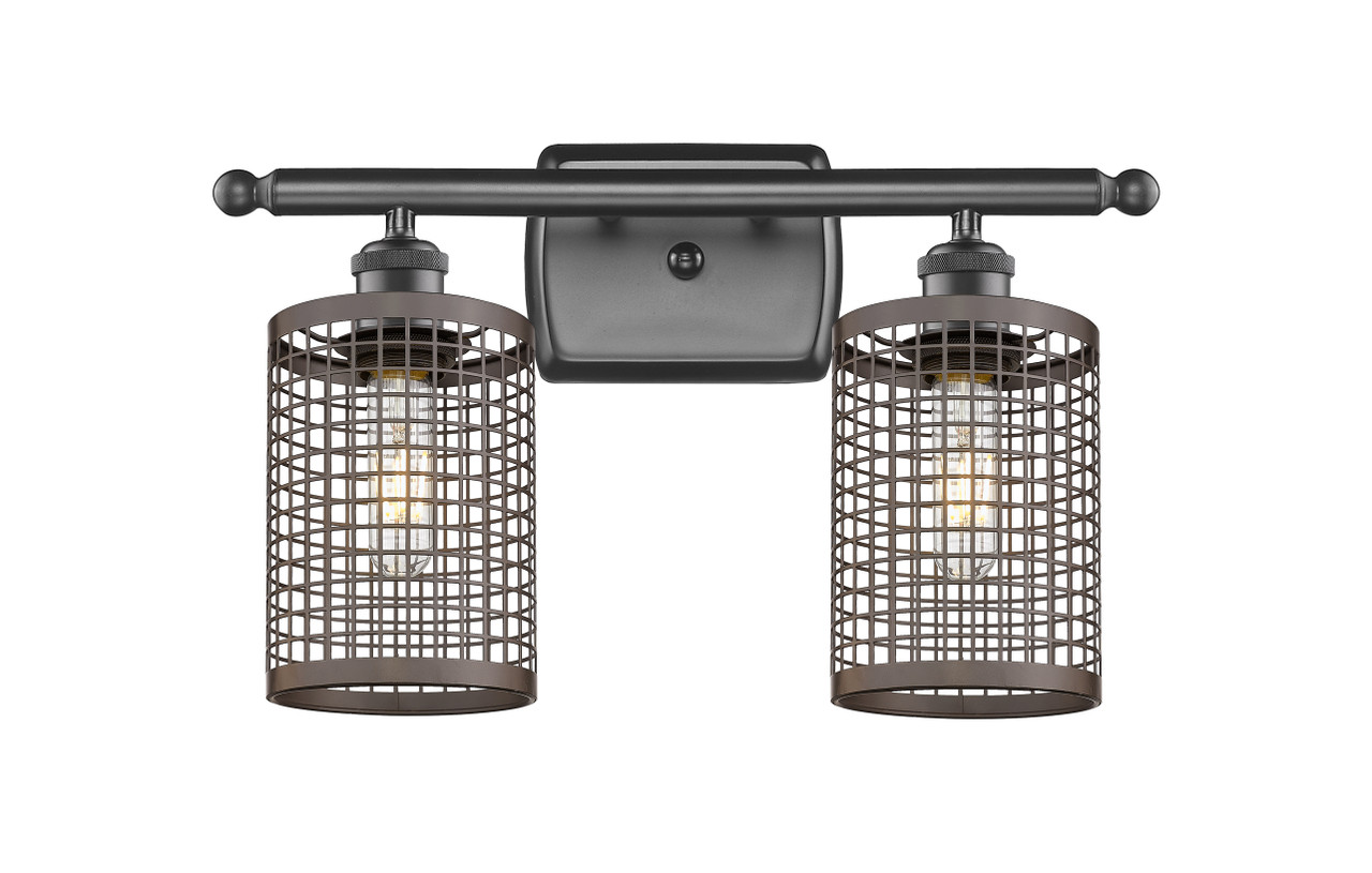 INNOVATIONS 516-2W-OB-M18-OB Nestbrook 2 16 inch Bath Vanity Light Oil Rubbed Bronze