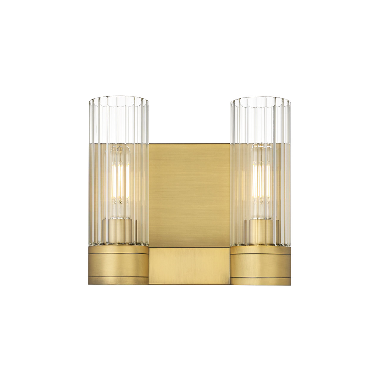 INNOVATIONS 429-2W-BB-G429-8CL Empire 2 10.5 inch Bath Vanity Light Brushed Brass