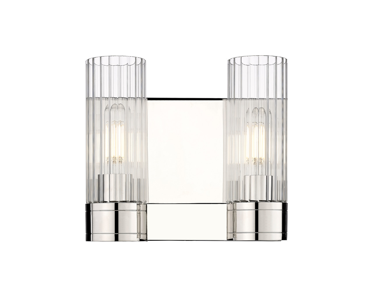 INNOVATIONS 429-2W-PN-G429-8CL Empire 2 10.5 inch Bath Vanity Light Polished Nickel