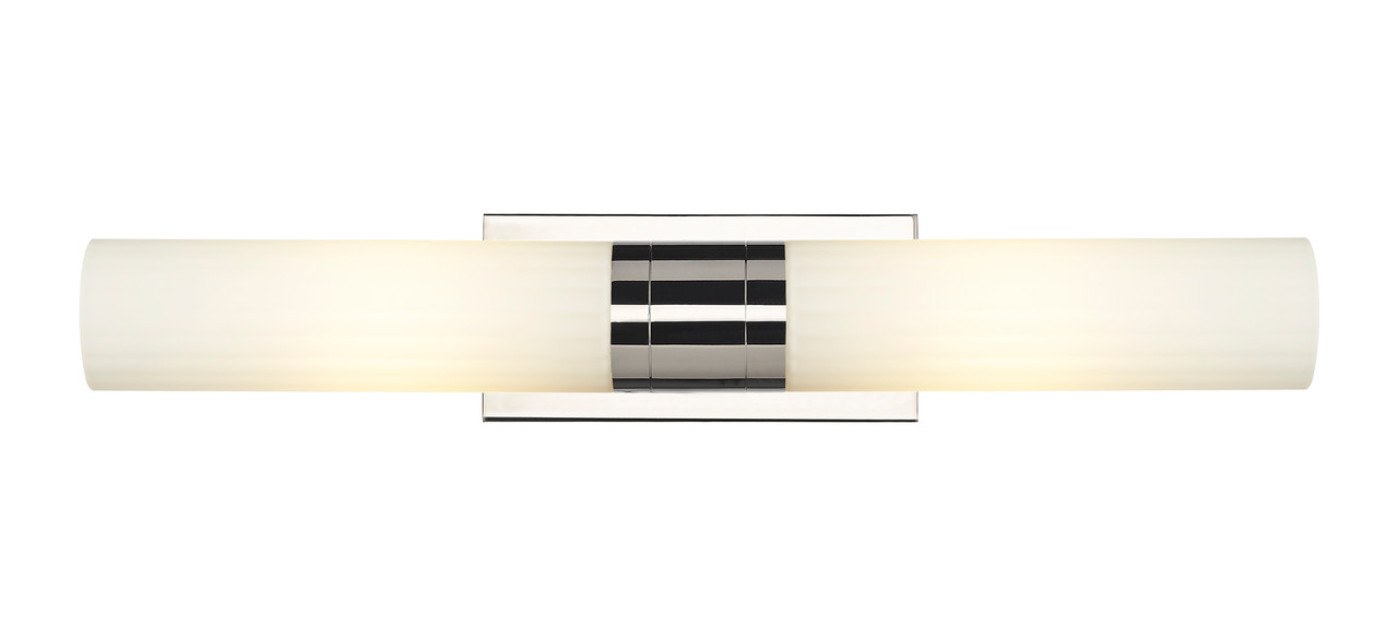 INNOVATIONS 429-2WL-PN-G429-11WH Empire 2 4.5 inch Bath Vanity Light Polished Nickel