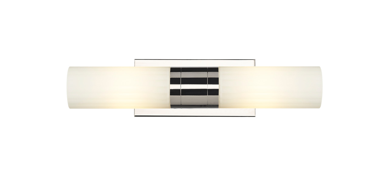 INNOVATIONS 429-2WL-PN-G429-8WH Empire 2 4.5 inch Bath Vanity Light Polished Nickel