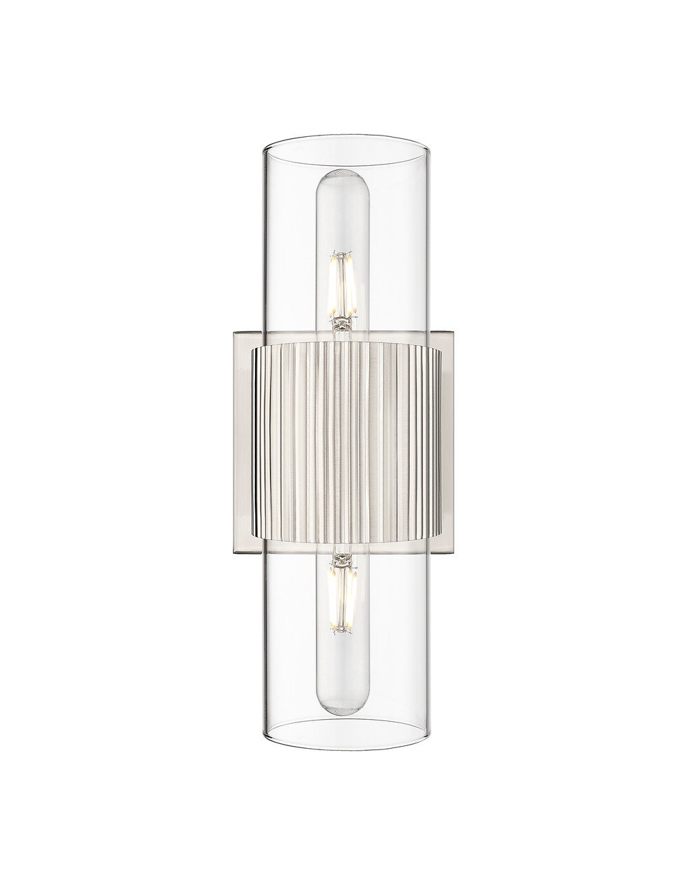 INNOVATIONS 428-2WL-SN-G428-7CL Bolivar 2 5 inch Bath Vanity Light Satin Nickel