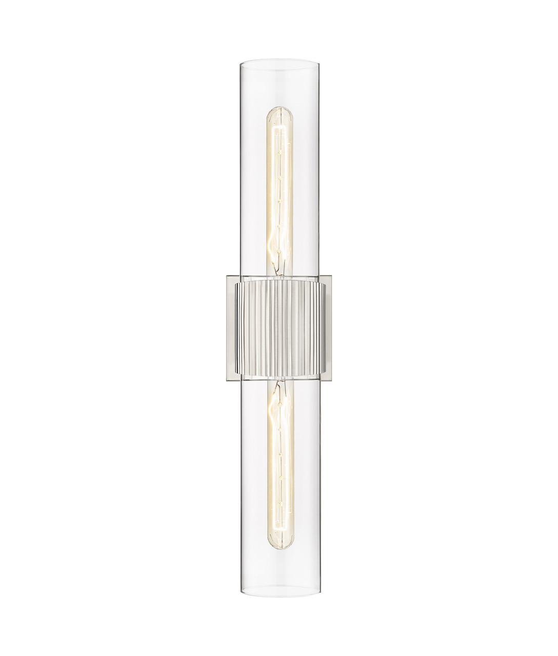 INNOVATIONS 428-2WL-SN-G428-12CL Bolivar 2 5 inch Bath Vanity Light Satin Nickel