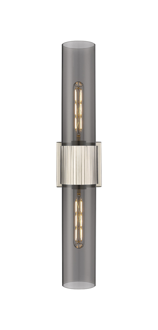 INNOVATIONS 428-2WL-PN-G428-12SM Bolivar 2 5 inch Bath Vanity Light Polished Nickel INNOVATIONS 428-2WL-PN-G428-12SM Bolivar 2 5 inch Bath Vanity Light Polished Nickel
