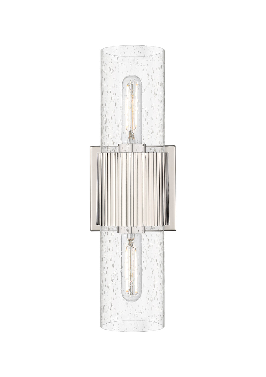 INNOVATIONS 428-2WL-PN-G428-7SDY Bolivar 2 5 inch Bath Vanity Light Polished Nickel