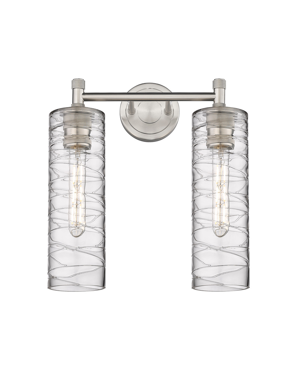 INNOVATIONS 434-2W-SN-G434-12DE Crown Point 2 13.875 inch Bath Vanity Light Satin Nickel