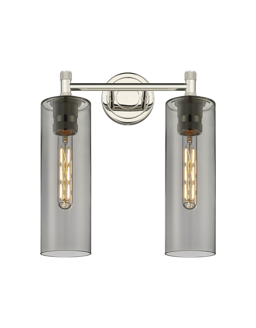 INNOVATIONS 434-2W-PN-G434-12SM Crown Point 2 13.875 inch Bath Vanity Light Polished Nickel