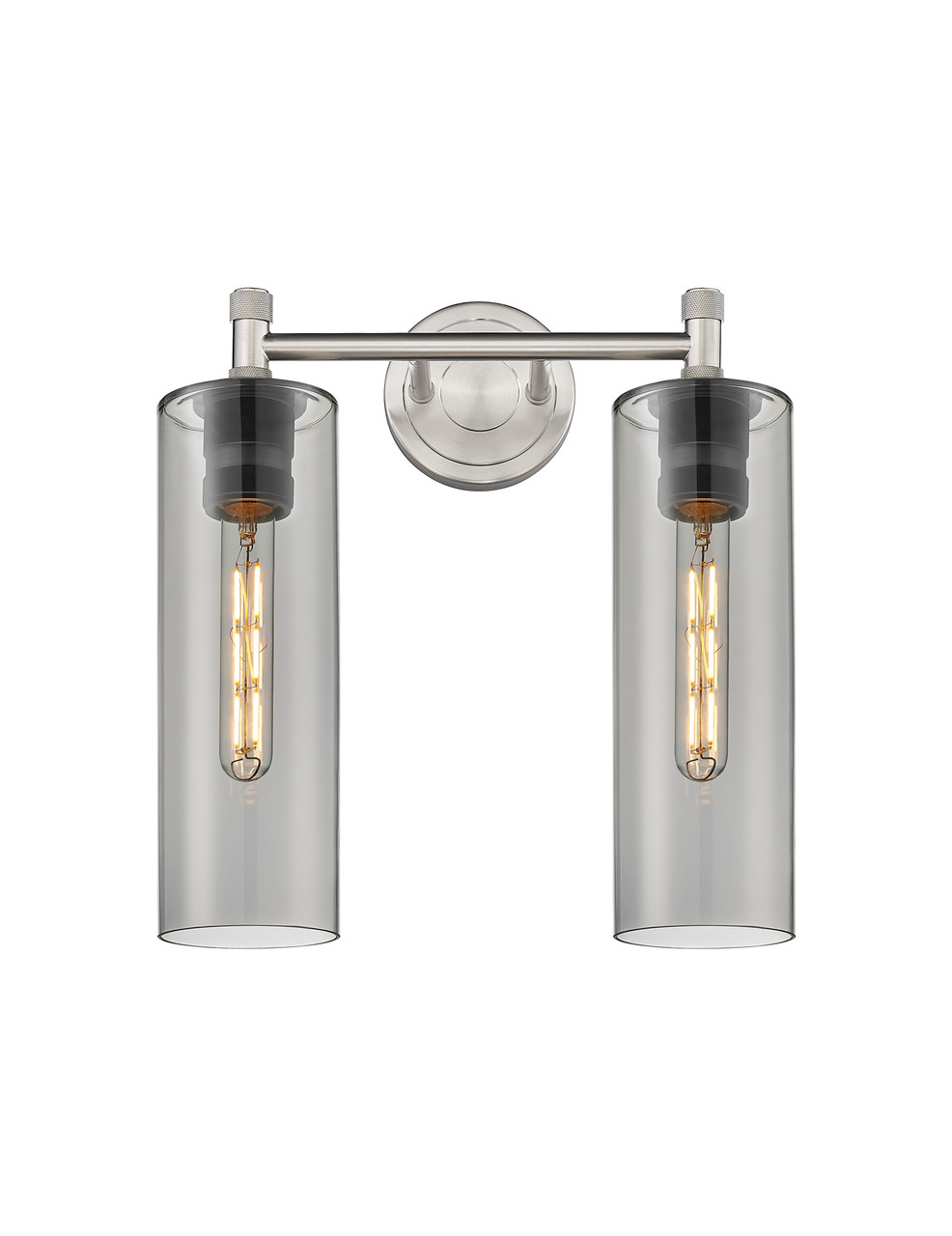 INNOVATIONS 434-2W-SN-G434-12SM Crown Point 2 13.875 inch Bath Vanity Light Satin Nickel