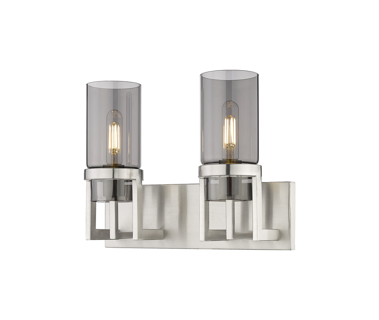 INNOVATIONS 426-2W-SN-G426-8SM Utopia 2 15 inch Bath Vanity Light Satin Nickel INNOVATIONS 426-2W-SN-G426-8SM Utopia 2 15 inch Bath Vanity Light Satin Nickel