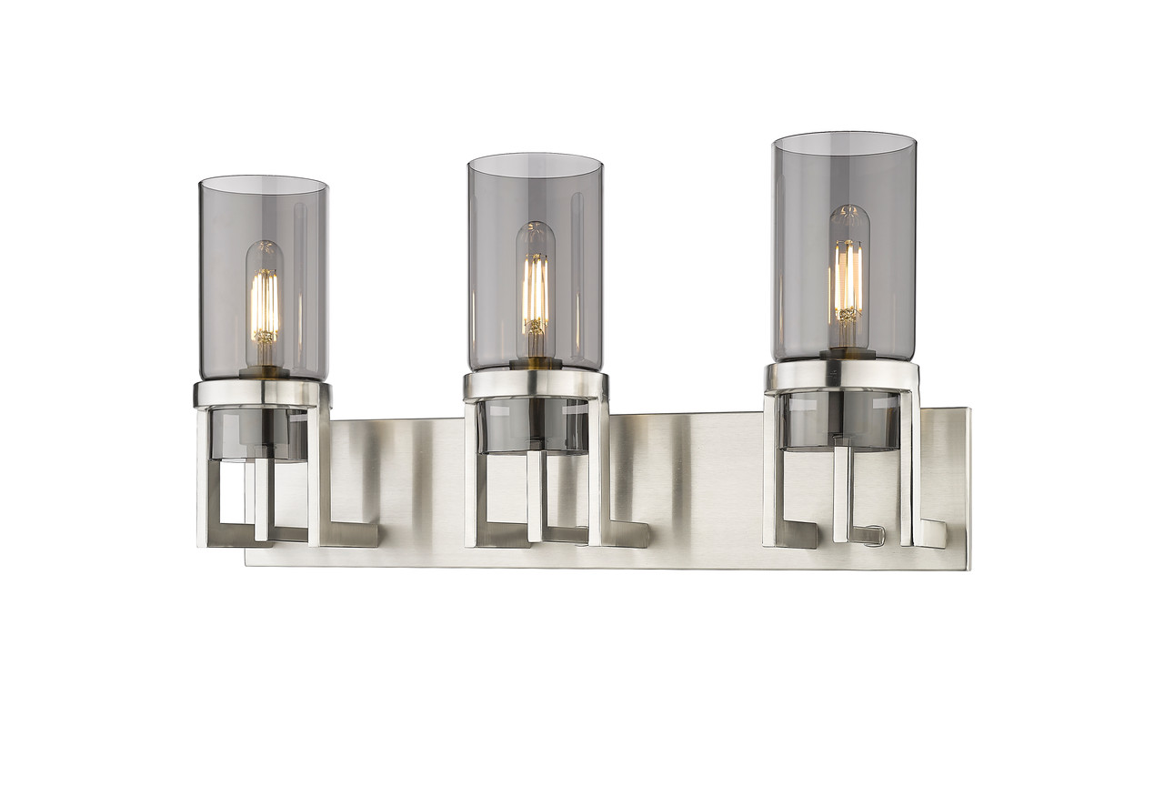 INNOVATIONS 426-3W-SN-G426-8SM Utopia 3 4.75 inch Bath Vanity Light Satin Nickel