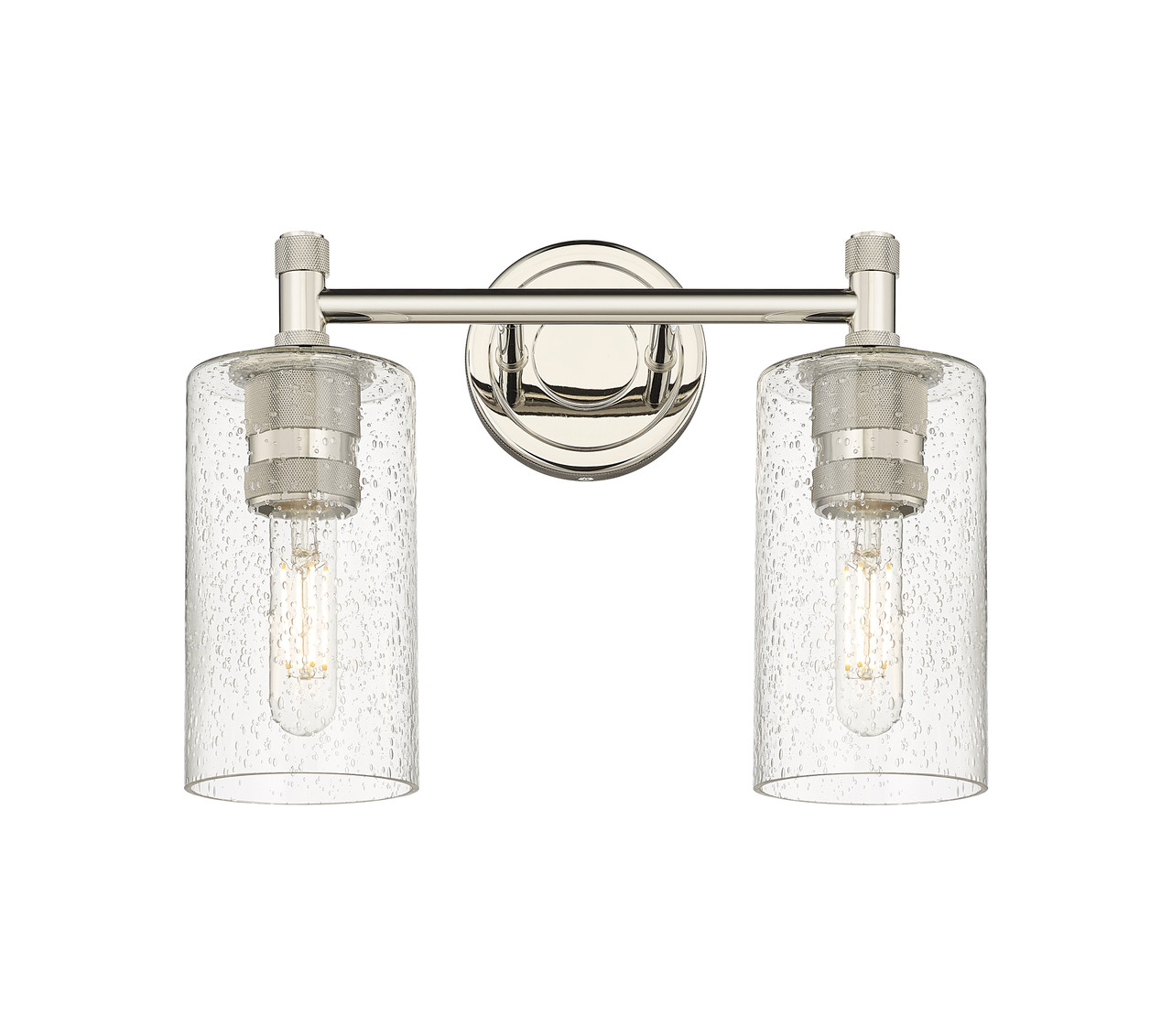 INNOVATIONS 434-2W-PN-G434-7SDY Crown Point 2 13.875 inch Bath Vanity Light Polished Nickel