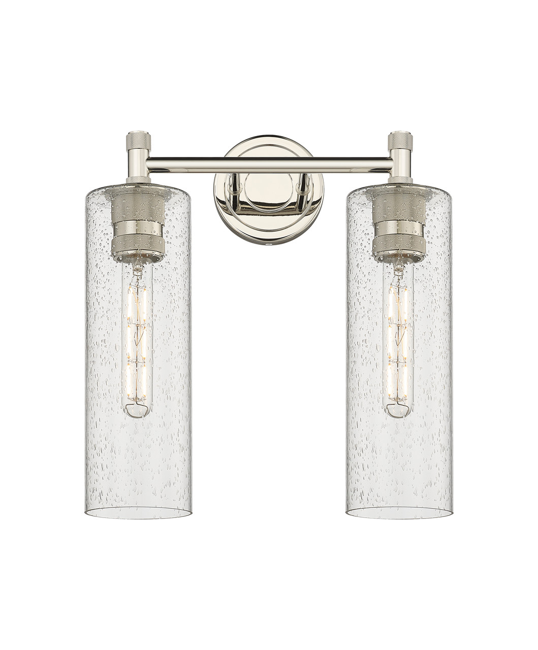 INNOVATIONS 434-2W-PN-G434-12SDY Crown Point 2 13.875 inch Bath Vanity Light Polished Nickel