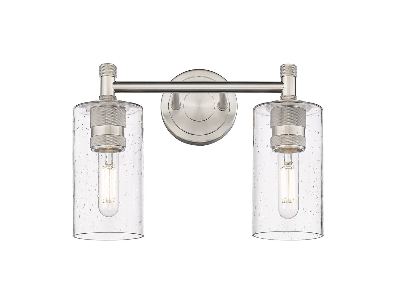 INNOVATIONS 434-2W-SN-G434-7SDY Crown Point 2 13.875 inch Bath Vanity Light Satin Nickel
