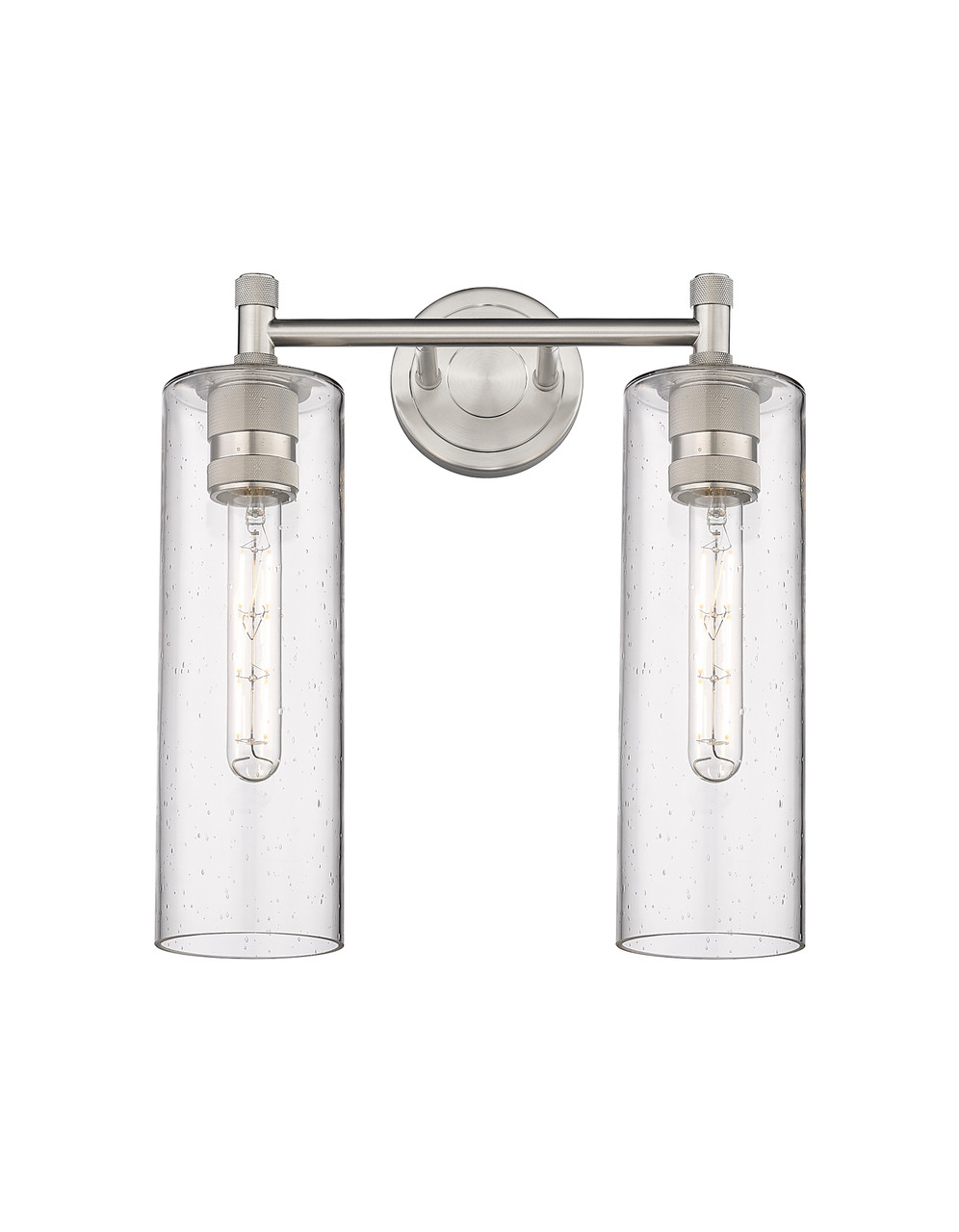 INNOVATIONS 434-2W-SN-G434-12SDY Crown Point 2 13.875 inch Bath Vanity Light Satin Nickel