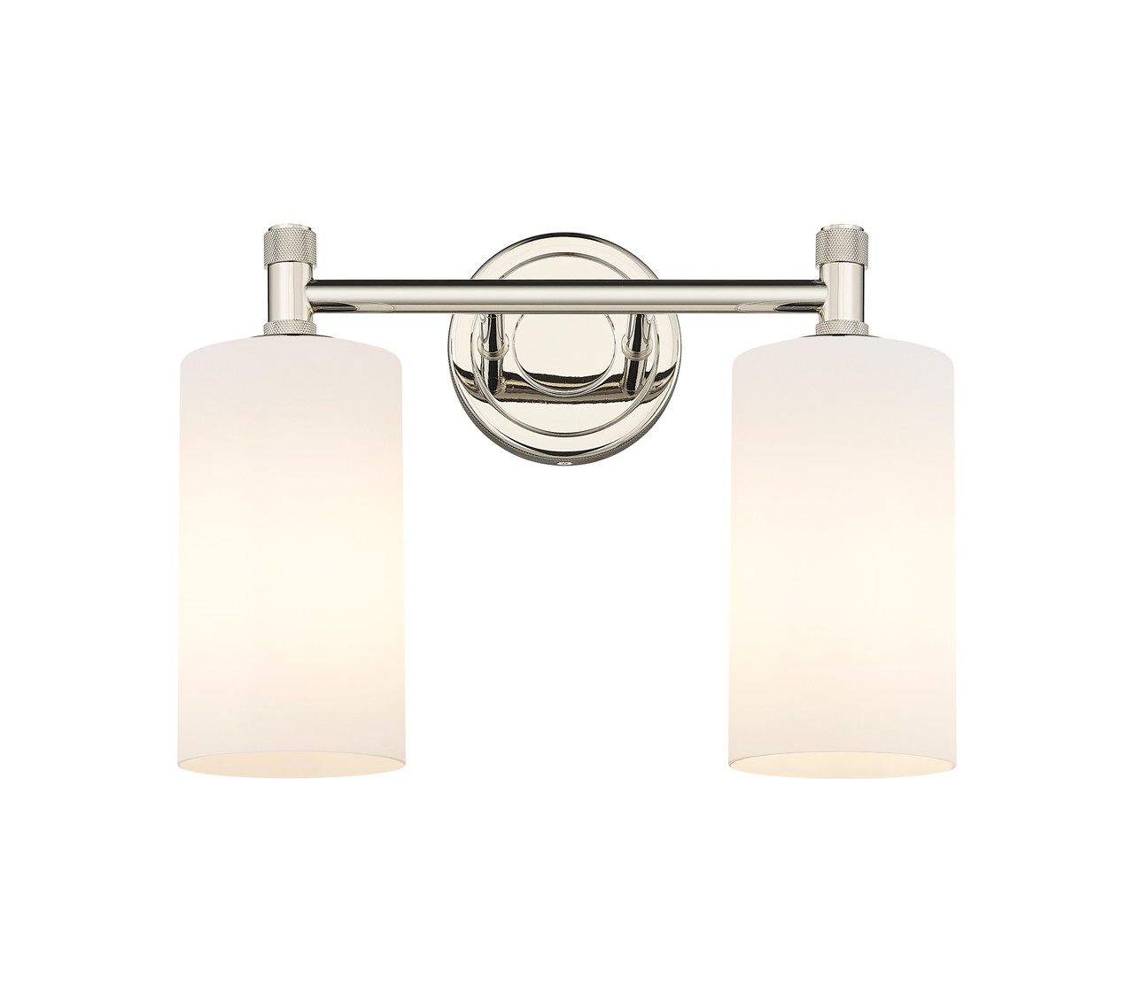 INNOVATIONS 434-2W-PN-G434-7WH Crown Point 2 13.875 inch Bath Vanity Light Polished Nickel