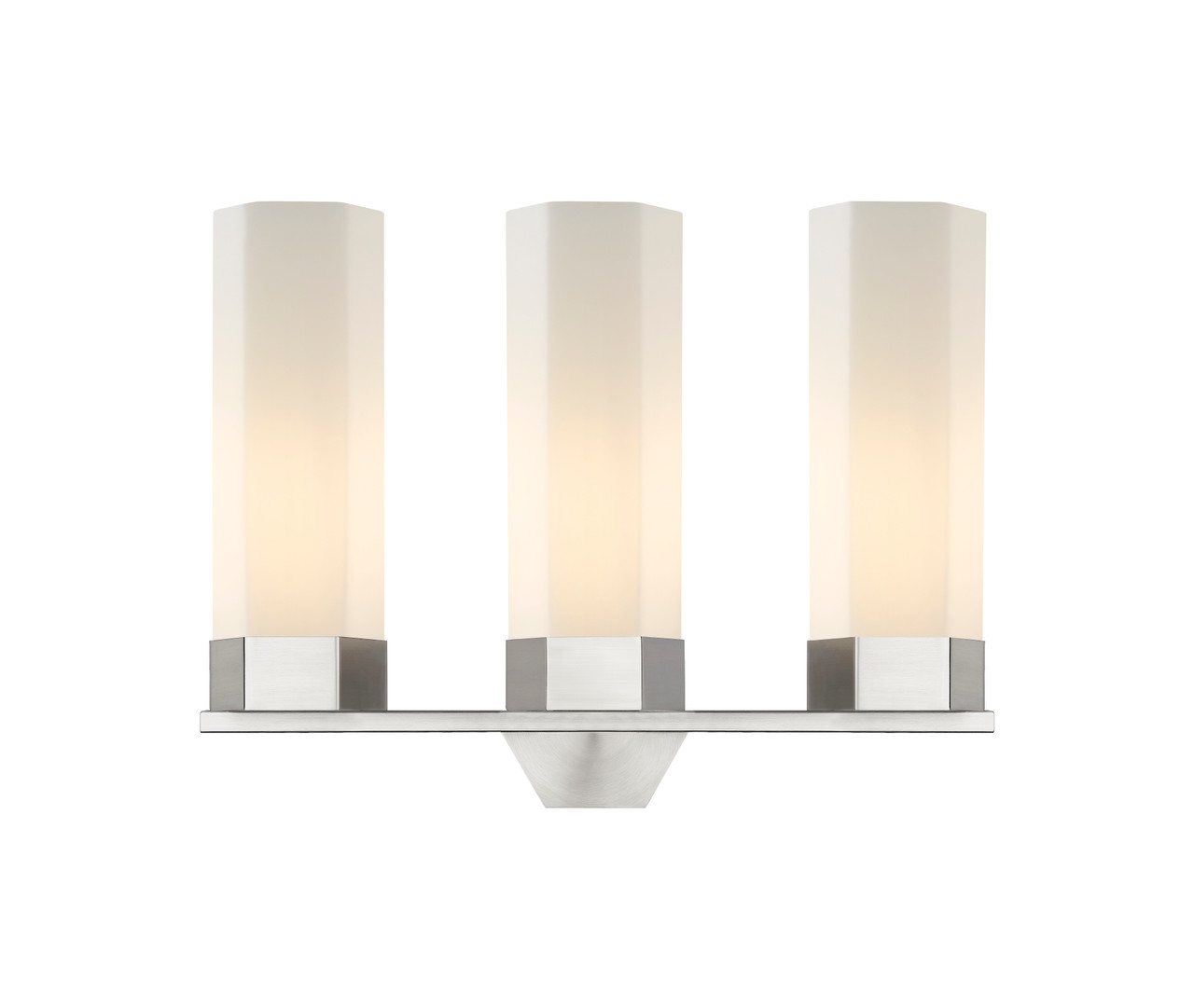INNOVATIONS 427-3W-SN-G427-14WH Claverack 3 21.75 inch Bath Vanity Light Satin Nickel