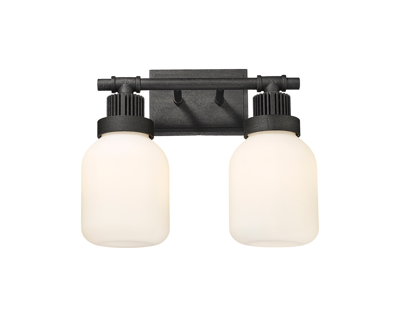 INNOVATIONS 472-2W-WZ-G472-6WH Somers 2 14.75 inch Bath Vanity Light Weathered Zinc