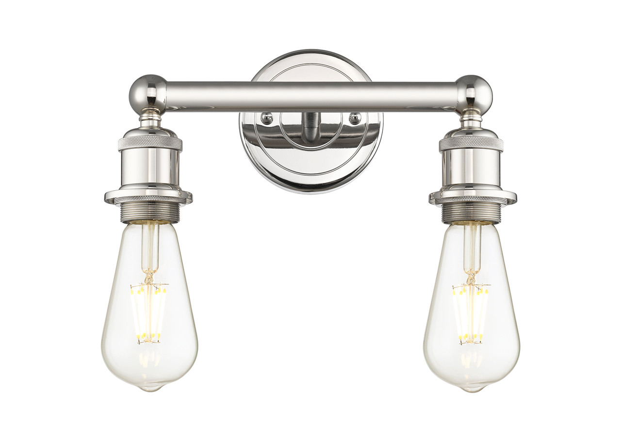 INNOVATIONS 616-2W-PN Edison 2 9 inch Bath Vanity Light Polished Nickel