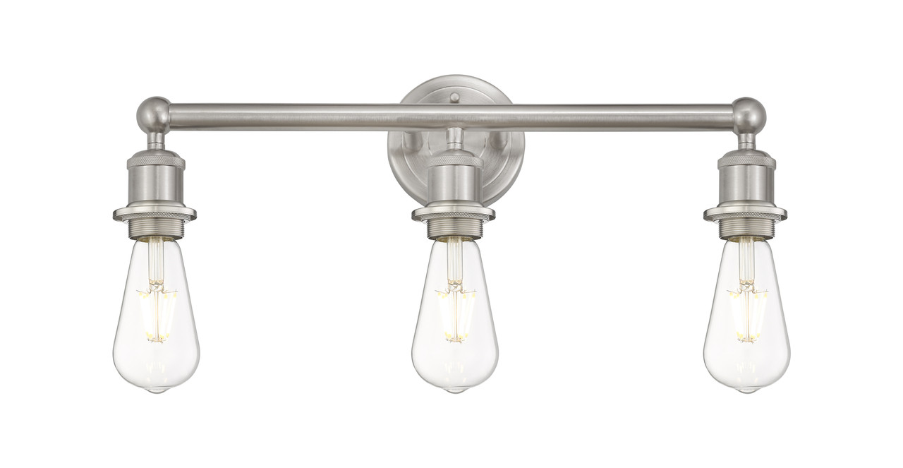 INNOVATIONS 616-3W-SN Edison 3 18 inch Bath Vanity Light Satin Nickel