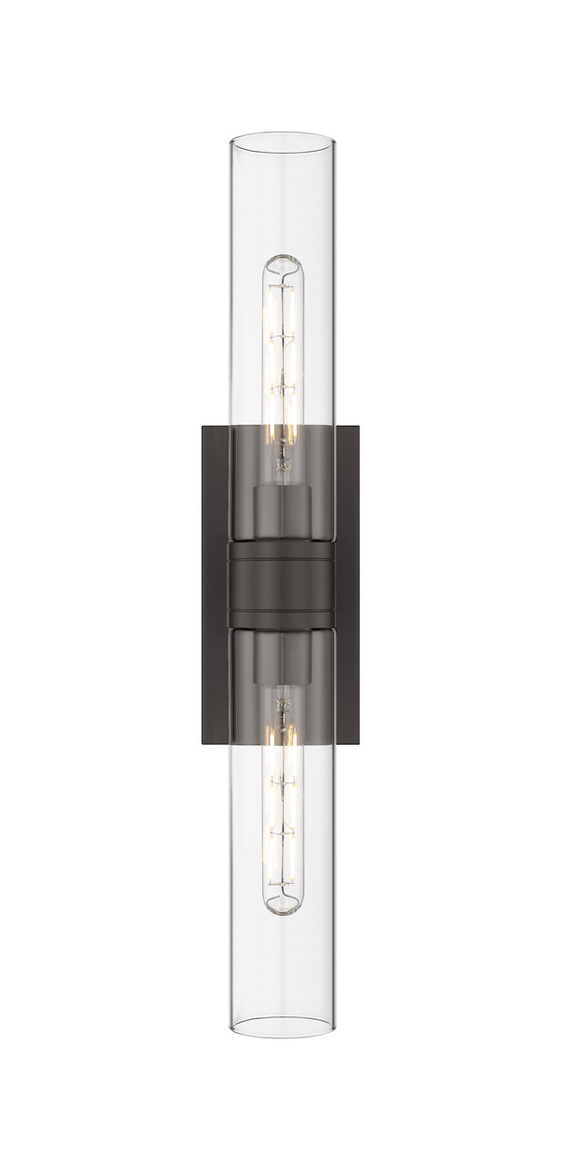 INNOVATIONS 617-2W-OB-G617-11CL Boreas 2 24 inch Bath Vanity Light Oil Rubbed Bronze