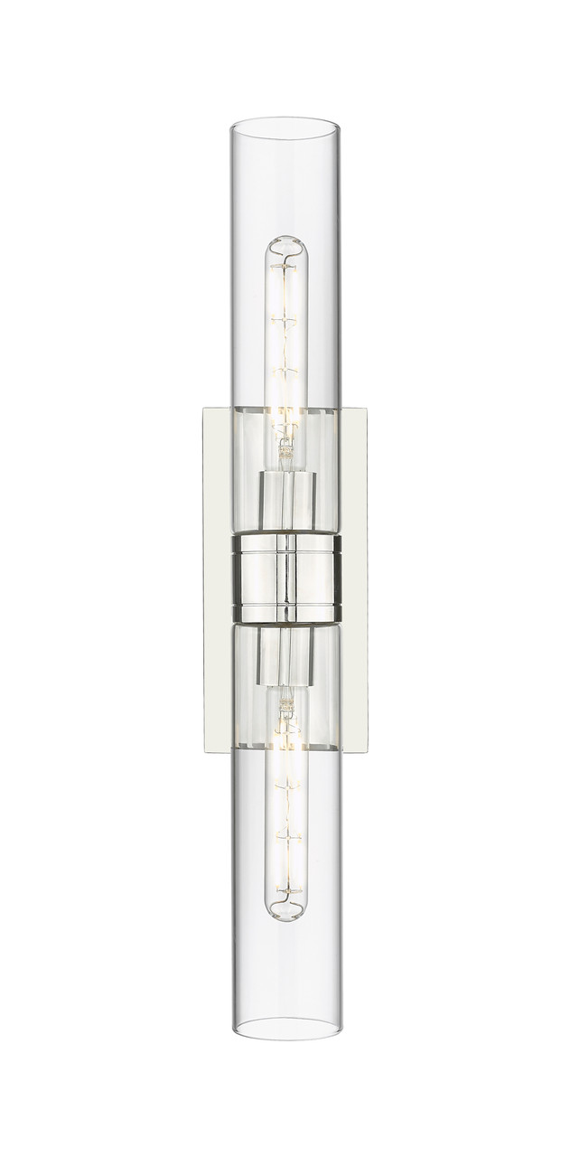 INNOVATIONS 617-2W-PN-G617-11CL Boreas 2 24 inch Bath Vanity Light Polished Nickel