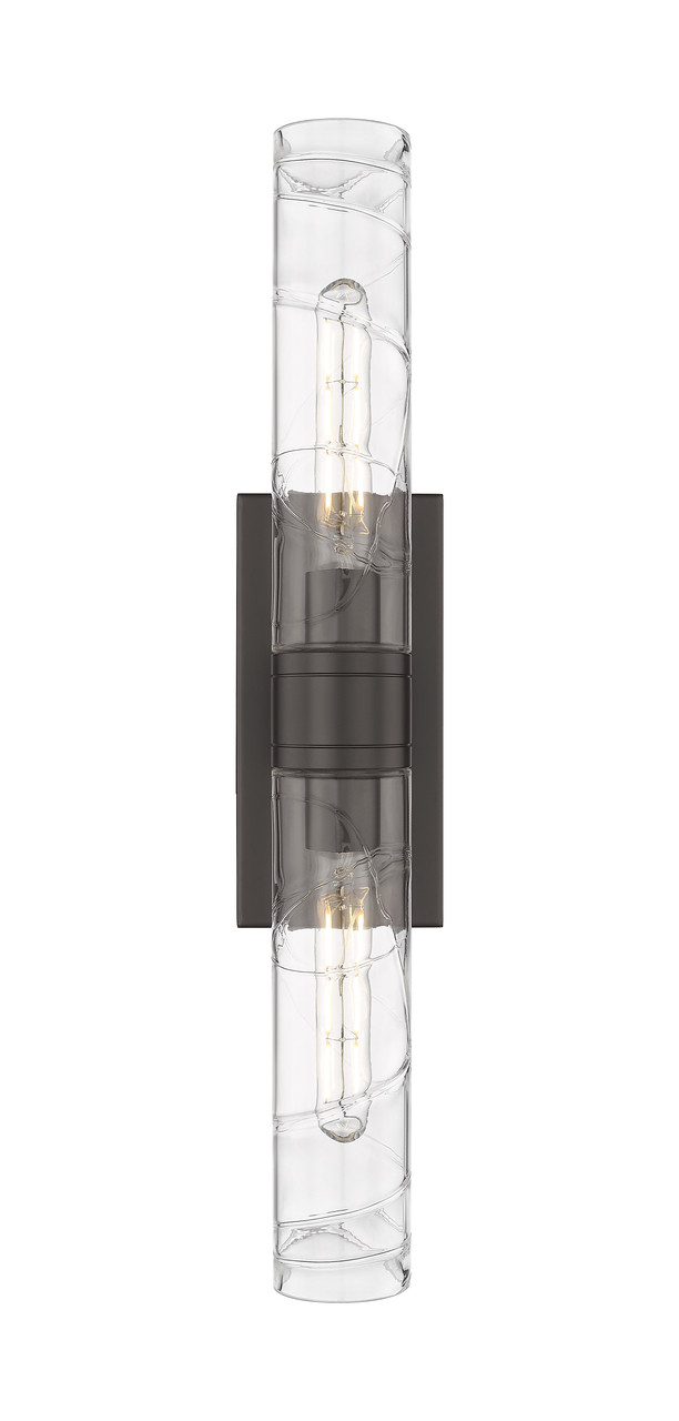 INNOVATIONS 617-2W-OB-G617-11DE Boreas 2 24 inch Bath Vanity Light Oil Rubbed Bronze