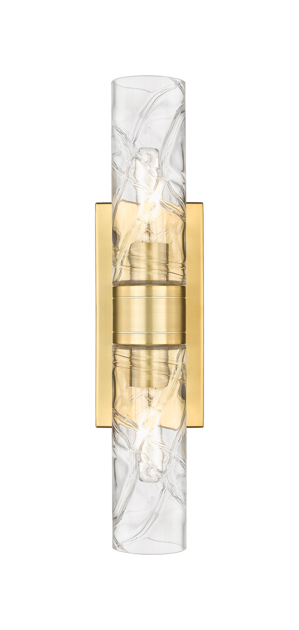 INNOVATIONS 617-2W-SG-G617-8DE Boreas 2 18 inch Bath Vanity Light Satin Gold