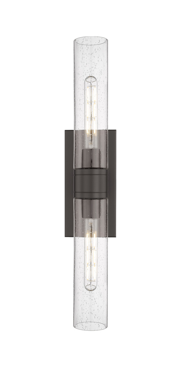 INNOVATIONS 617-2W-OB-G617-11SDY Boreas 2 24 inch Bath Vanity Light Oil Rubbed Bronze