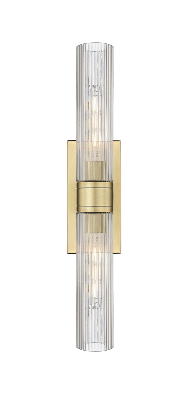 INNOVATIONS 617-2W-BB-G617-11SCL Boreas 2 24 inch Bath Vanity Light Brushed Brass