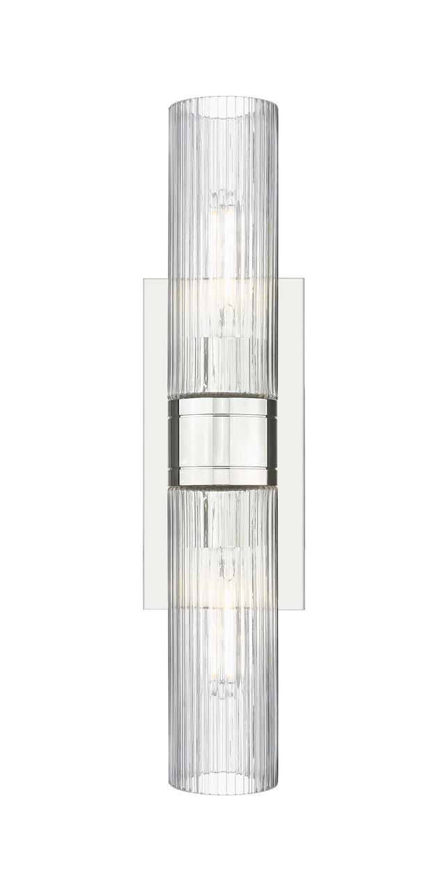 INNOVATIONS 617-2W-PN-G617-8SCL Boreas 2 18 inch Bath Vanity Light Polished Nickel