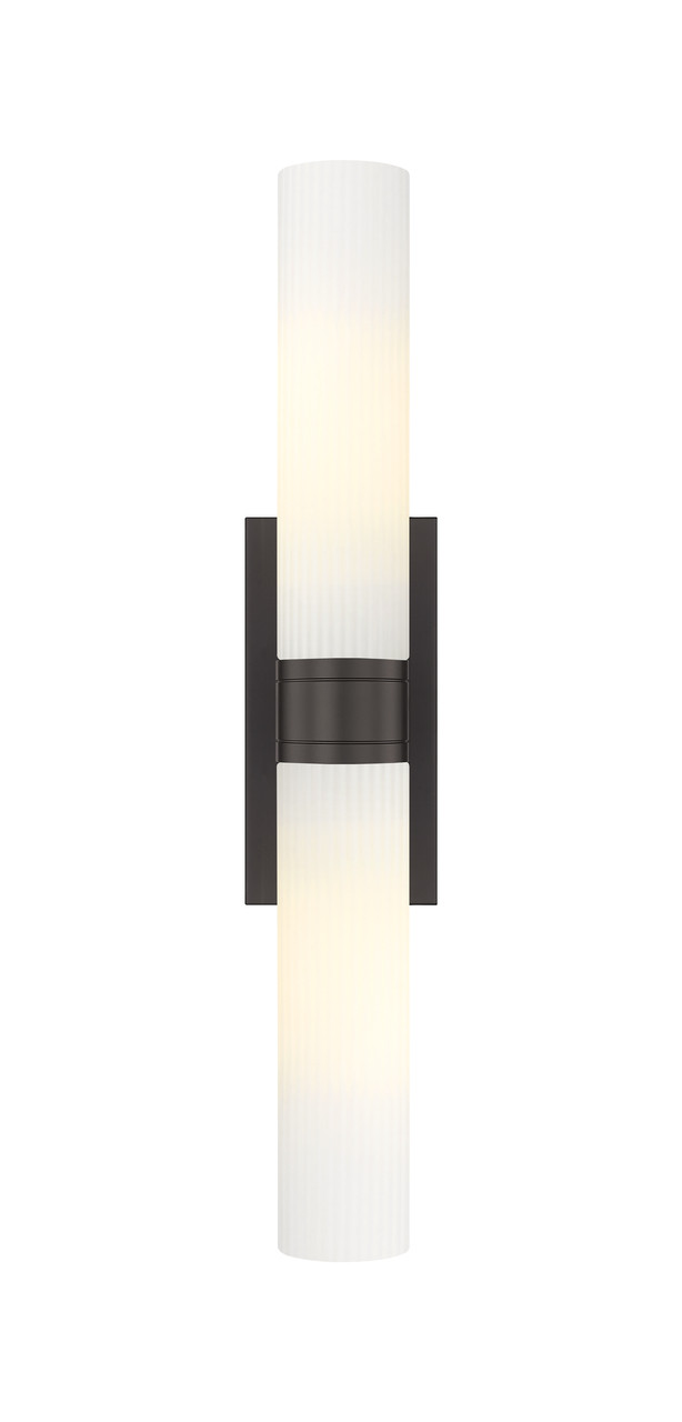 INNOVATIONS 617-2W-OB-G617-11SWH Boreas 2 24 inch Bath Vanity Light Oil Rubbed Bronze