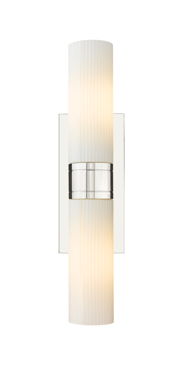 INNOVATIONS 617-2W-PN-G617-8SWH Boreas 2 18 inch Bath Vanity Light Polished Nickel