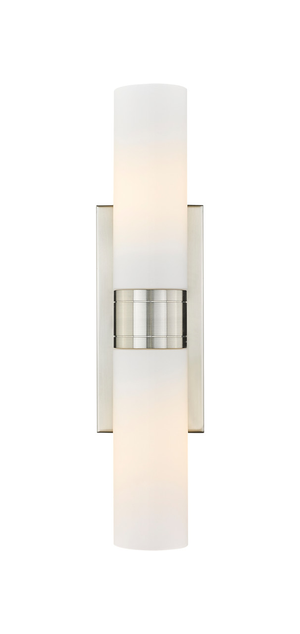 INNOVATIONS 617-2W-SN-G617-8WH Boreas 2 18 inch Bath Vanity Light Satin Nickel