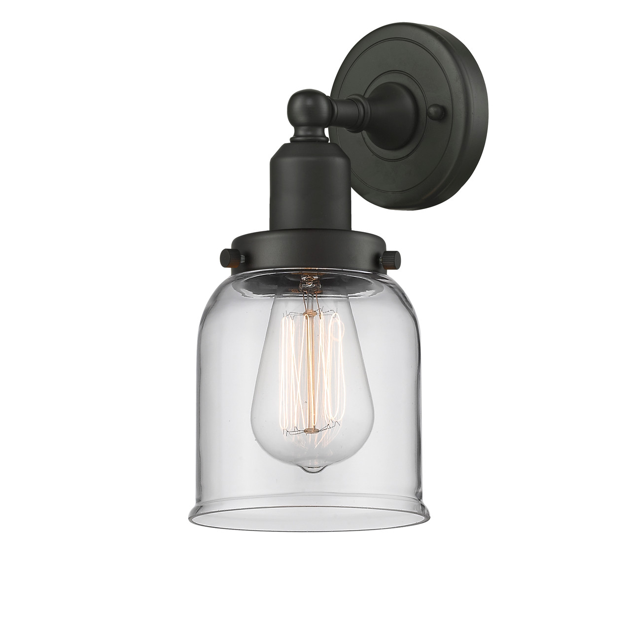 INNOVATIONS 900H-1W-OB-G52-LED Small Bell 1 Light Bath Vanity Light part of the Austere Collection Oil Rubbed Bronze