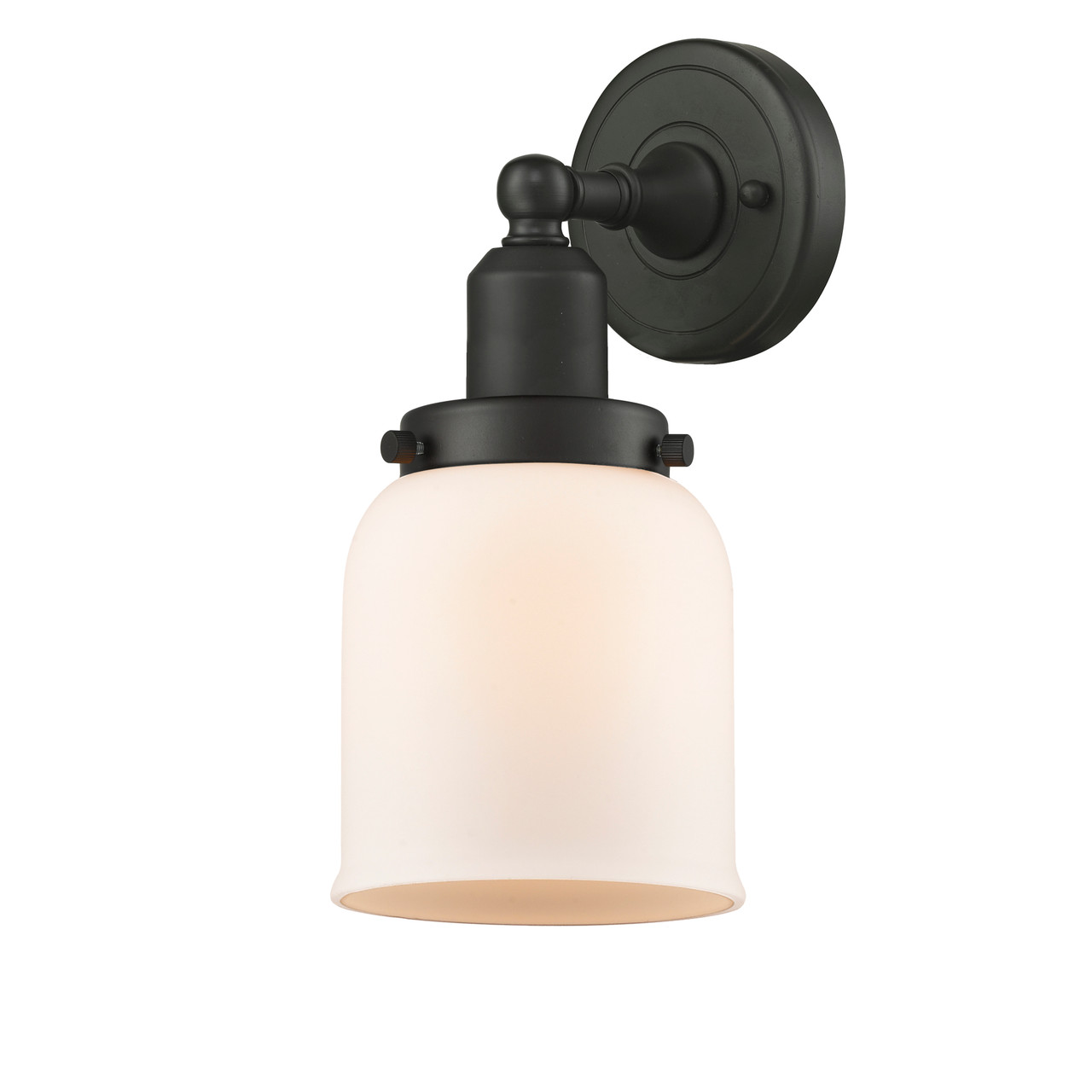 INNOVATIONS 900H-1W-OB-G51 Small Bell 1 Light Bath Vanity Light part of the Austere Collection Oil Rubbed Bronze
