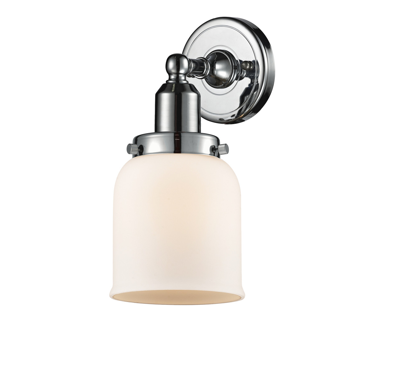 INNOVATIONS 900H-1W-PC-G51 Small Bell 1 Light Bath Vanity Light part of the Austere Collection Polished Chrome