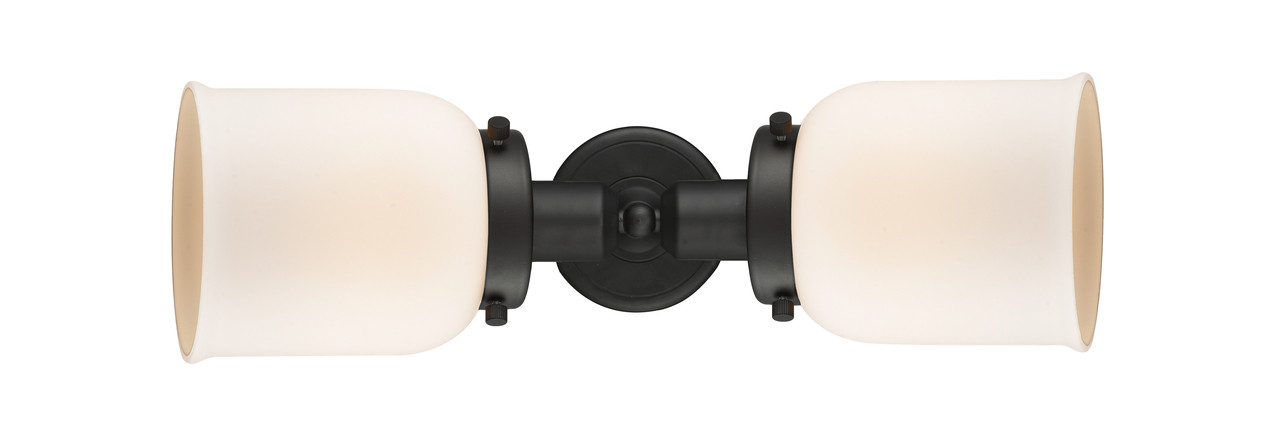 INNOVATIONS 900H-2W-OB-G51 Small Bell 2 Light Bath Vanity Light part of the Austere Collection Oil Rubbed Bronze